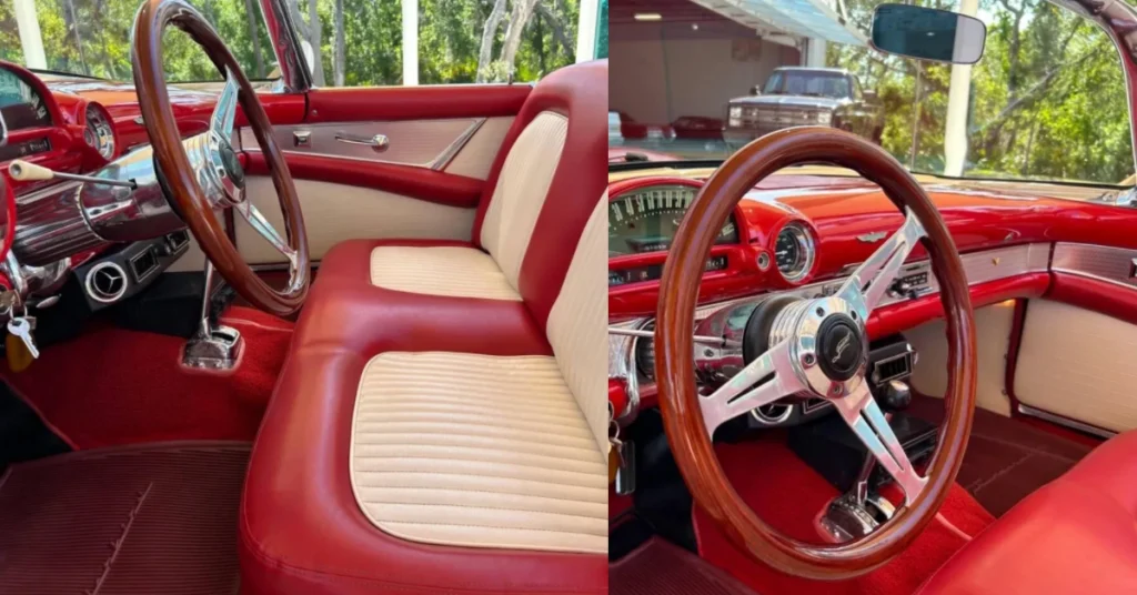 1955 Ford Thunderbird The Elegant Classic car interior look