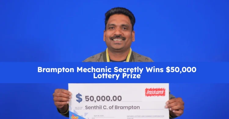 Brampton Mechanic Secretly Wins $50,000 Lottery Prize: Plans Big Surprise for His Family