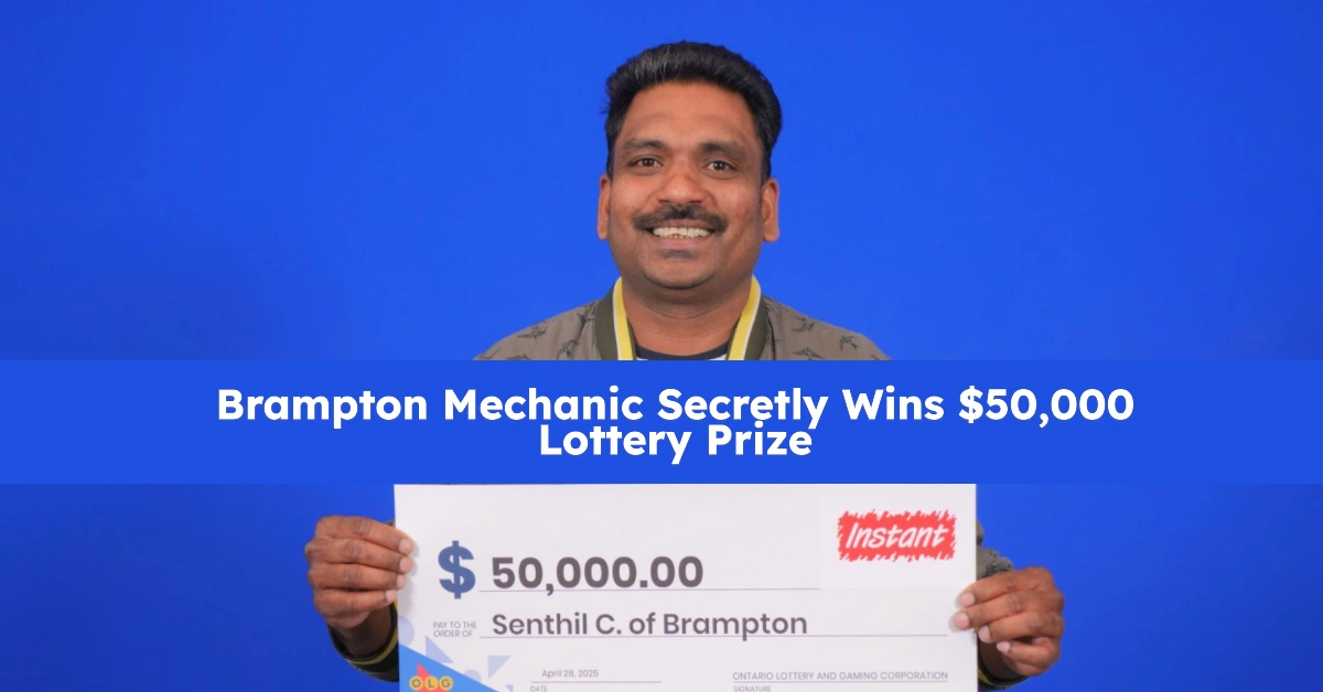 Brampton Mechanic Secretly Wins $50,000 Lottery Prize