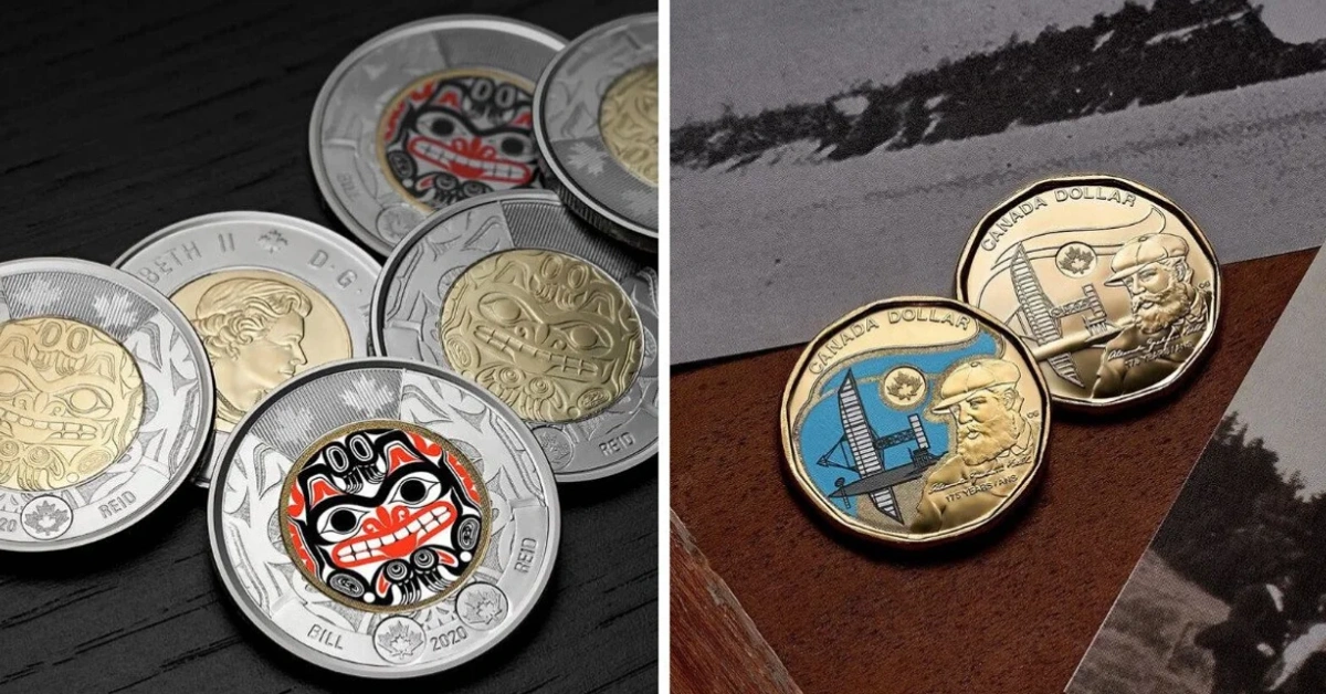 13 Rare Canadian Coins You Might Find in Your Pocket Change Including Black Toonies, Blue Dimes, and More